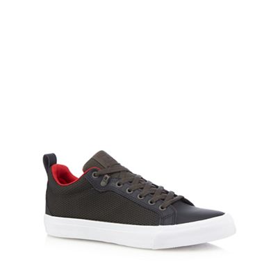 Black 'All Star' textured trainers